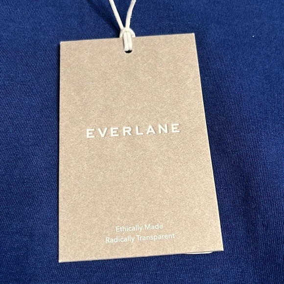 Everlane Men’s Essential 100% organic cotton crew neck tee midnight blue Size XS - Picture 4 of 7